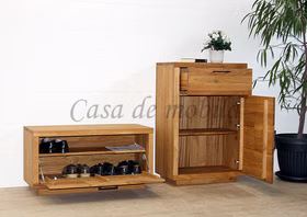 Dielen-Set 2teilig WINDSOR Eiche massiv geölt Kommoden-Set WINDSOR 2teilig Eiche massiv natur geölt Casa de mobila Goslar