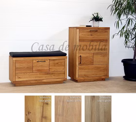 Dielen-Set 2teilig WINDSOR Eiche massiv geölt Dielen-Set WINDSOR 2teilig Eiche massiv natur oder bianco geölt mit Hirnholz Casa de mobila Goslar