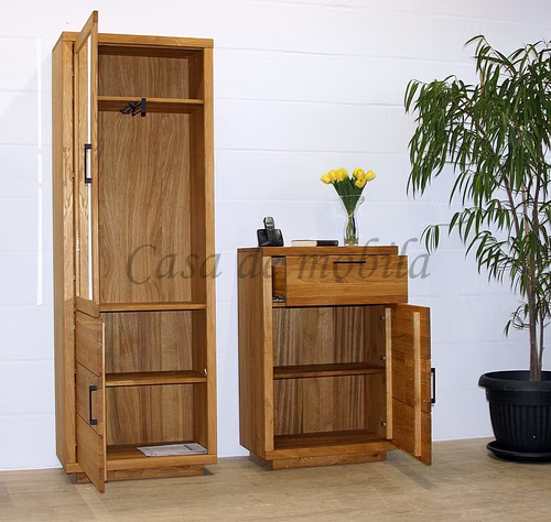 Dielen-Set 2teilig WINDSOR Eiche massiv geölt Massivholz Dielen-Set WINDSOR 2teilig Eiche massiv natur oder bianco geölt Casa de mobila Goslar