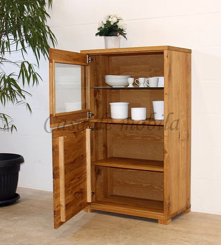 Vitrine SOUL 75x126x42 Balkeneiche geölt