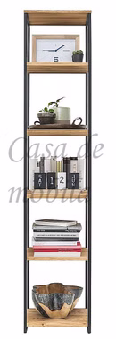 Eckregal mit filigrane metallbeine LISSABON 40x198x40cm Wildeiche massiv natur geölt Casa de mobila Goslar Eckregal mit filigrane metallbeine LISSABON 40x198x40cm Wildeiche massiv natur geölt Casa de mobila Goslar