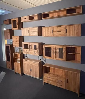 TV-Lowboard 90x36x40cm MIDO Eiche massiv geölt Hängende-kommoden Mido nach mass Eichenholz natur geölt Casa de mobila Goslar