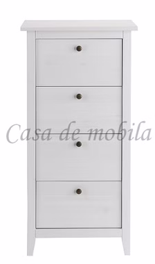 Schubladenkommode 58x115x40cm SOLVITA Kiefer weiß gewachst Schubladenkommode SOLVITA 58x115x40cm Kiefer massiv weiß gewachst Casa de mobila Goslar