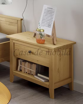 Nachtkommode 58x51x40cm SOLVITA Kiefer massiv gelaugt geölt Nachtkommode mit Schublade Solvita 58x51x40cm Kiefer massiv gelaugt geölt Casa de mobila Goslar