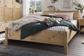 Holzbett Doppelbett Einzelbett Solvita Kiefer massiv gelaugt geölt Casa de mobila Goslar