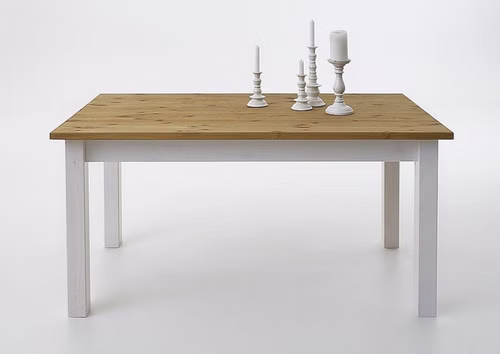 Eckbank-Gruppe 4teilig BOSTON Kiefer 2farbig weiß