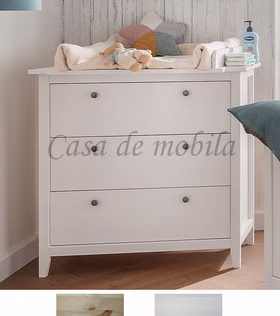 Wickelkommode 91x97x72cm SOLVITA Kiefer massiv Wickelkommode mit schubladen SOLVITA 91x97x72cm Kiefer massiv gelaugt geölt oder weiß Casa de mobila Goslar