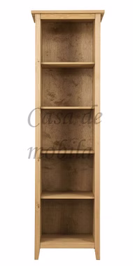 Standregal 55x200x40cm SOLVITA Kiefer massiv gelaugt geölt Massivholz Regal hoch, Solvita 55x200x40cm Kiefer massiv gelaugt geölt Casa de mobila Goslar