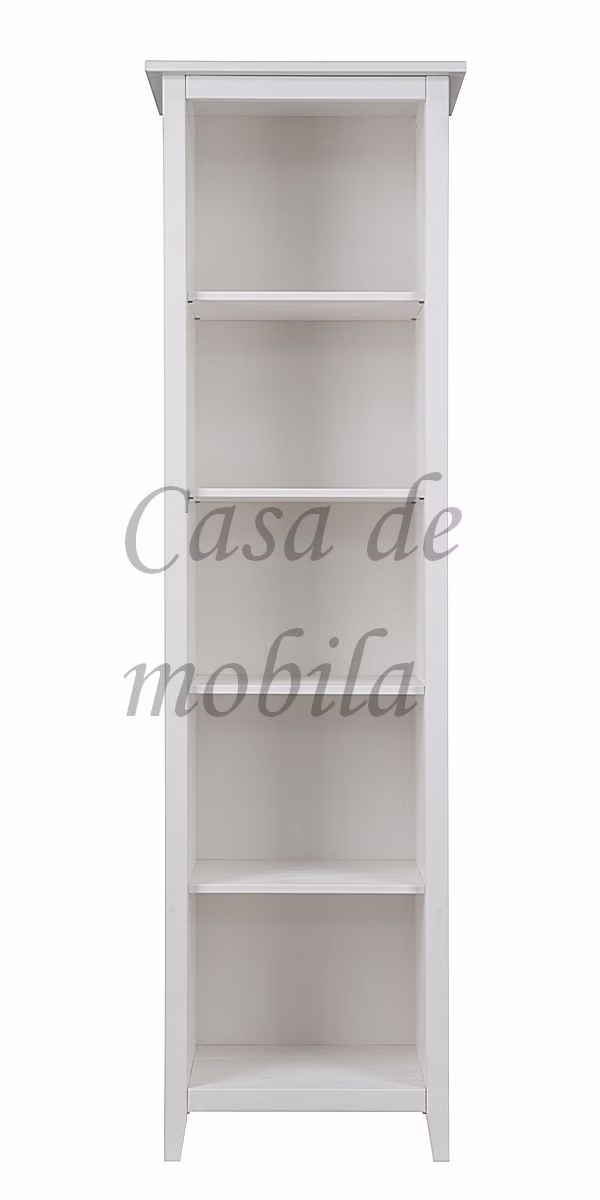 Standregal 55x200x40cm SOLVITA Kiefer massiv weiß gewachst Standregal SOLVITA 55x200x40cm Kiefer massiv weiß gewachst Casa de mobila Goslar