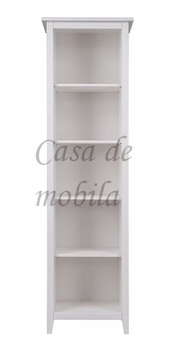 Kinderzimmer-Regal SOLVITA 55x200x40cm Kiefer massiv weiß gewachst Casa de mobila Goslar