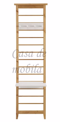 Dielen-Set 3teilig SOLVITA Kiefer massiv gelaugt / weiß
