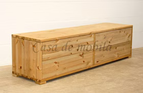 TV-Kommode mit Schubladen 176x46x33cm CONTRA Kiefer massiv Fernsehschrank mit Schubladen CONTRA 176x46x33 cm Kiefernholz gelaugt geölt Casa de mobila Goslar