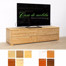 TV-Kommode mit Schubladen 176x46x33cm CONTRA Kiefer massiv TV-Kommode mit 4 Schubladen CONTRA 176x46x33cm Kiefer massiv geölt oder lackiert Casa de mobila Goslar
