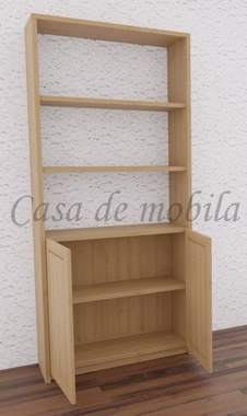 Bücherregal, 2 Holztüren HT2 89x199x33cm CONTRA Massivholz Standregal 2 Holztüren CONTRA 89x199x33 cm Kiefer massiv gelaugt geölt Casa de mobila Goslar
