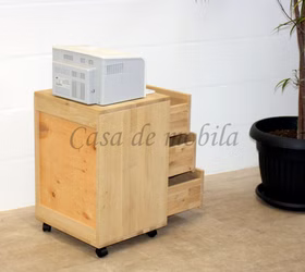 drucker schrank mit Rollen WALKIN 46x62x42cm Eiche massiv bianco geölt Casa de mobila Goslar drucker schrank mit Rollen WALKIN 46x62x42cm Eiche massiv bianco geölt Casa de mobila Goslar