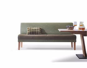 Tischsofa Barnickel Seattle grün, Holzbeine Eiche natur Küchensofa grün Seattle Barnickel Eiche natur, 176cm breit Barnickel Seattle