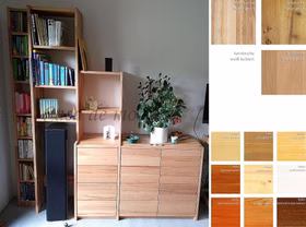 Stufenregal 202x217x46/33/21 cm CONTRA Massivholz Schrank mit Regal-Aufsatz CONTRA 202x217x46/33/21 cm Kiefer, Buche, Eiche, Massiv Casa de mobila Goslar
