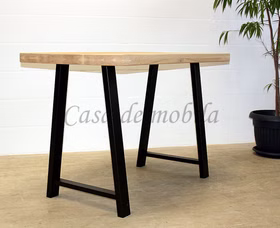 Stehtisch ROMA 140x80x95 cm rustikale Eiche massiv gerade Kante Metallbeine A Harrogate Casa de mobila Goslar Bistrotisch ROMA HARROGATE 140x80x95 cm rustikale Eiche massiv gerade Kante Metallgestell A Casa de mobila Goslar