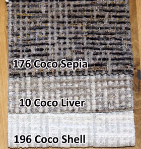3 Stoffmuster für Polsterstühle Bodahl Coco Möbel Stoffmuster Coco Bodahl Möbel für Polsterstühle