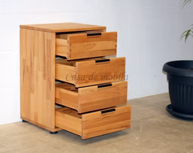 Kommode, 4 Schubladen 46x68x40cm MIDO Massiv geölt Schubladenschrank schmale breite MIDO 46x68x40cm kernbuche massiv geölt Casa de mobila Goslar