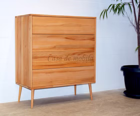 Schubladenkommode mit Holzfüßen WALK IN 90x104x42cm Kernbuche massiv natur geölt Casa de mobila Goslar Schubladenkommode mit Holzfüßen WALK IN 90x104x42cm Kernbuche massiv natur geölt Casa de mobila Goslar