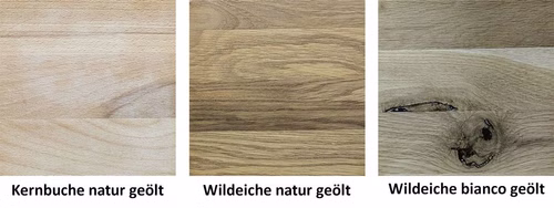 Nachtkommode WALK IN 46x47x42cm mit Metallfüßen Kernbuche Wildeiche natur oder bianco geölt