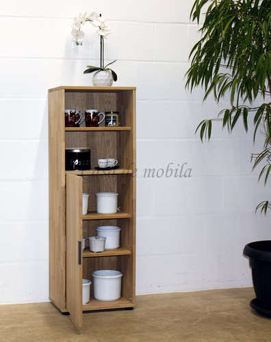 Schrank 46x132x40cm MIDO Massivholz geölt