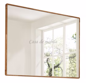 Dielen-Set mit Wandspiegel runden Ecken GOSE eiche massiv natur geölt Dielen-Set mit Wandspiegel runden Ecken GOSE Wildeiche massiv natur geölt Casa de mobila Goslar