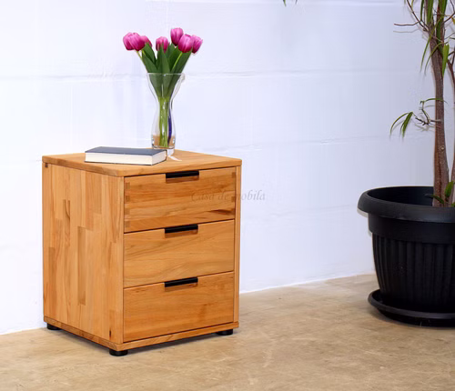 Nachtschrank mit Schubladen MIDO 46x52x40cm Kernbuche massiv natur geölt Casa de mobila Goslar Nachtschrank mit Schubladen MIDO 46x52x40cm Kernbuche massiv natur geölt Casa de mobila Goslar