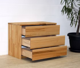 Massivholz Schubladenkommode CONTRA 89x65x46cm Kernbuche massiv natur geölt Casa de mobila Goslar Massivholz Schubladenkommode CONTRA 89x65x46cm Kernbuche massiv natur geölt Casa de mobila Goslar