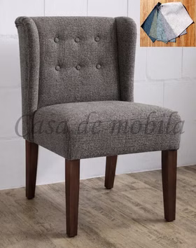 Esszimmerstuhl gepolstert WIRSBERG 55x90x65cm Velours grau Holzbeine Buche lackiert Polsterstuhl WIRSBERG 55x90x65cm Velours anthrazit Holzbeine Buche nussbaum lackiert