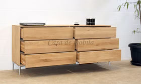 Wäschekommode, 6 Schubladen CUBE IT 178x78x42cm Alufüße chrom Casa de mobila Goslar Wäschekommode, 6 Schubladen CUBE IT 178x78x42cm Alufüße chrom Casa de mobila Goslar