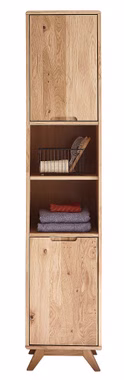 mehrzweckschrank schmal und hoch 40x190x35cm Eichenholz geölt mit Holzbeine mehrzweckschrank schmal und hoch 40x190x35cm Eiche massiv geölt mit Holzbeine Casa de mobila Goslar