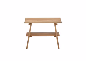 BANTRY Holzbank Kleine Holzbank mit Latten-Sitzfläche