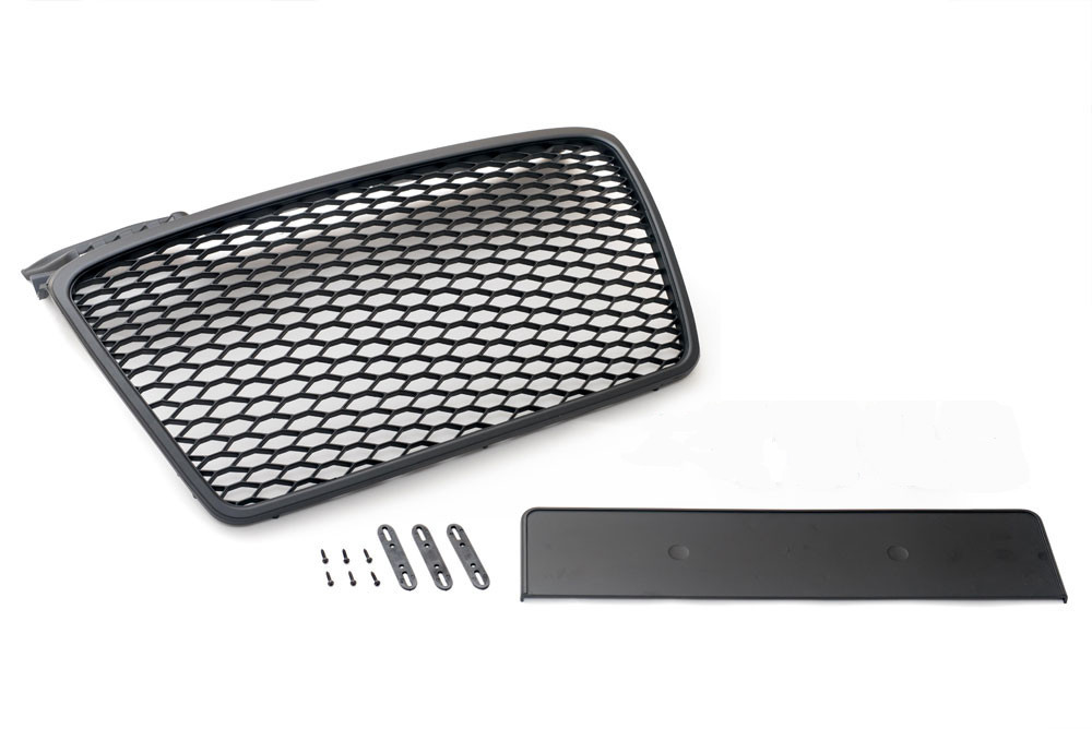 Waben Grill Kühlergrill Front Grill Emblemhalter passend für Audi A4 B7 04-09 Waben Grill Kühlergrill Front Grill Emblemhalter passend für Audi A4 B7 04-09