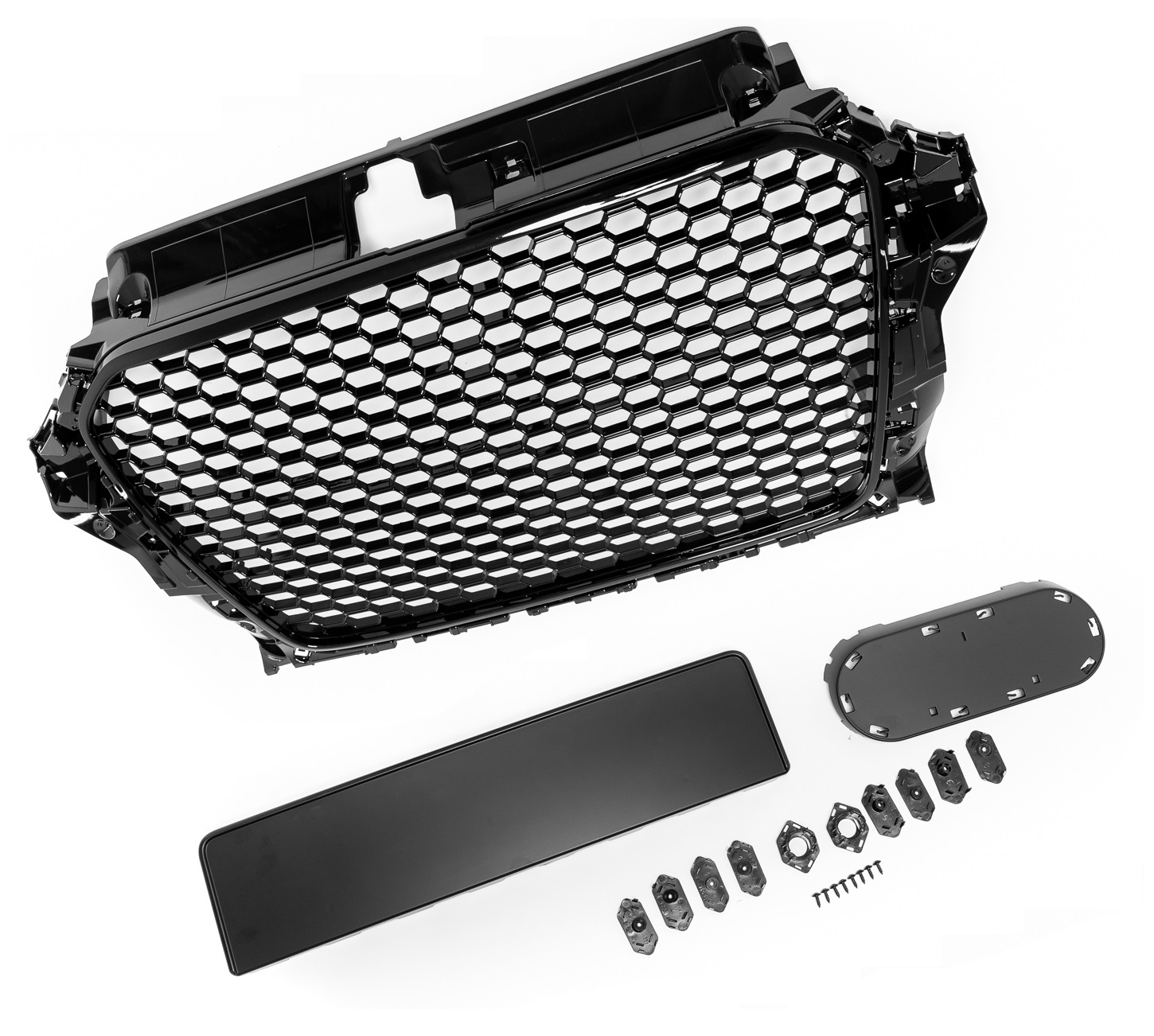 Kühlergrill Sportgrill Wabengrill Front Grill Emblemhalter p...