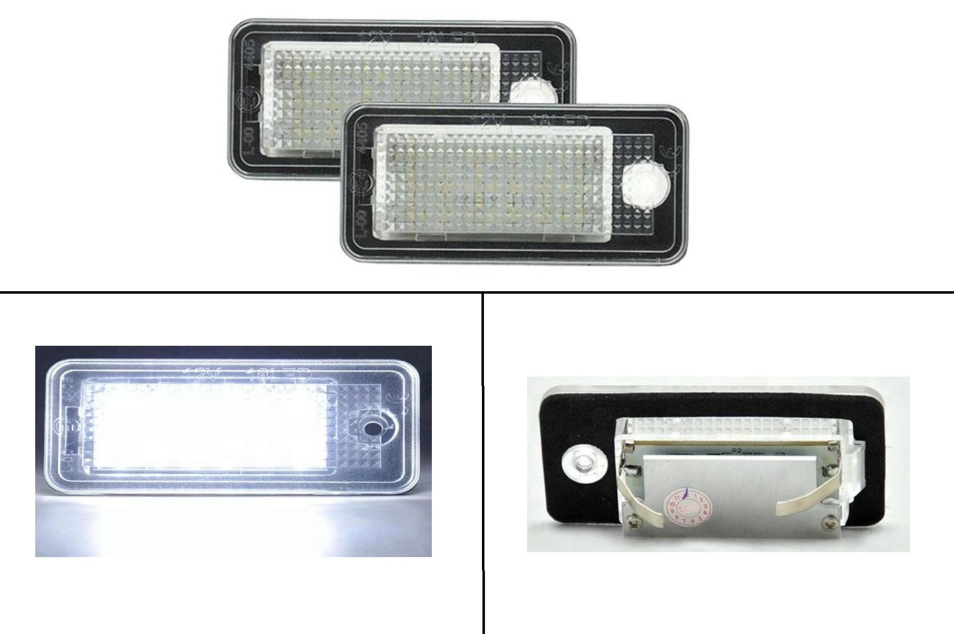 LED Kennzeichen Beleuchtung Nummernschild passend für Audi A...