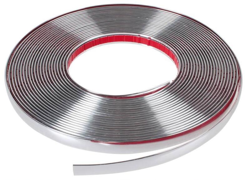 15mm Profi Chrom Streifen Aufkleber Silber Strip Auto Grill Extern Zierleiste 15mm Profi Chrom Streifen Aufkleber Silber Strip Auto Grill Extern Zierleiste