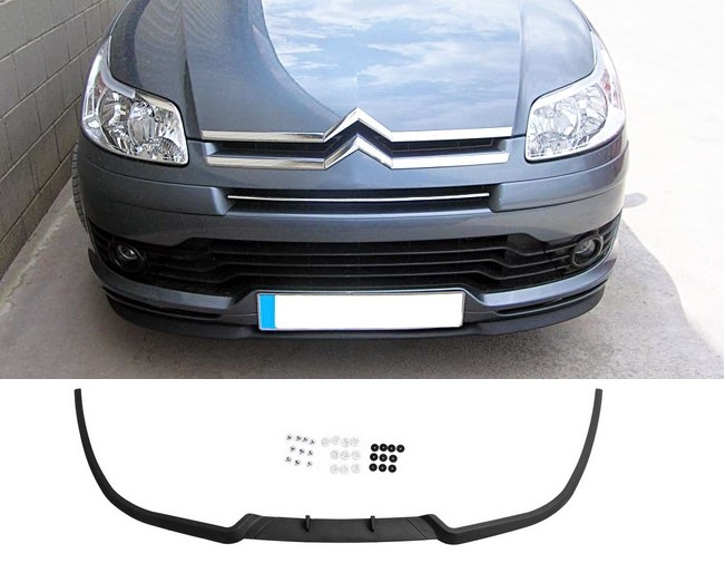 Passend für Citroen C4 L Front Spoiler Lippe Lippe Frontansatz + Anbaumaterial Passend für Citroen C4 L Front Spoiler Lippe Lippe Frontansatz + Anbaumaterial