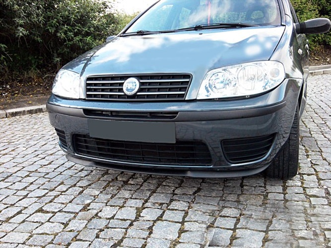 Passend für Fiat Punto 188 Front Spoiler Lippe Lippe Frontansatz + Anbaumaterial Passend für Fiat Punto 188 Front Spoiler Lippe Lippe Frontansatz + Anbaumaterial