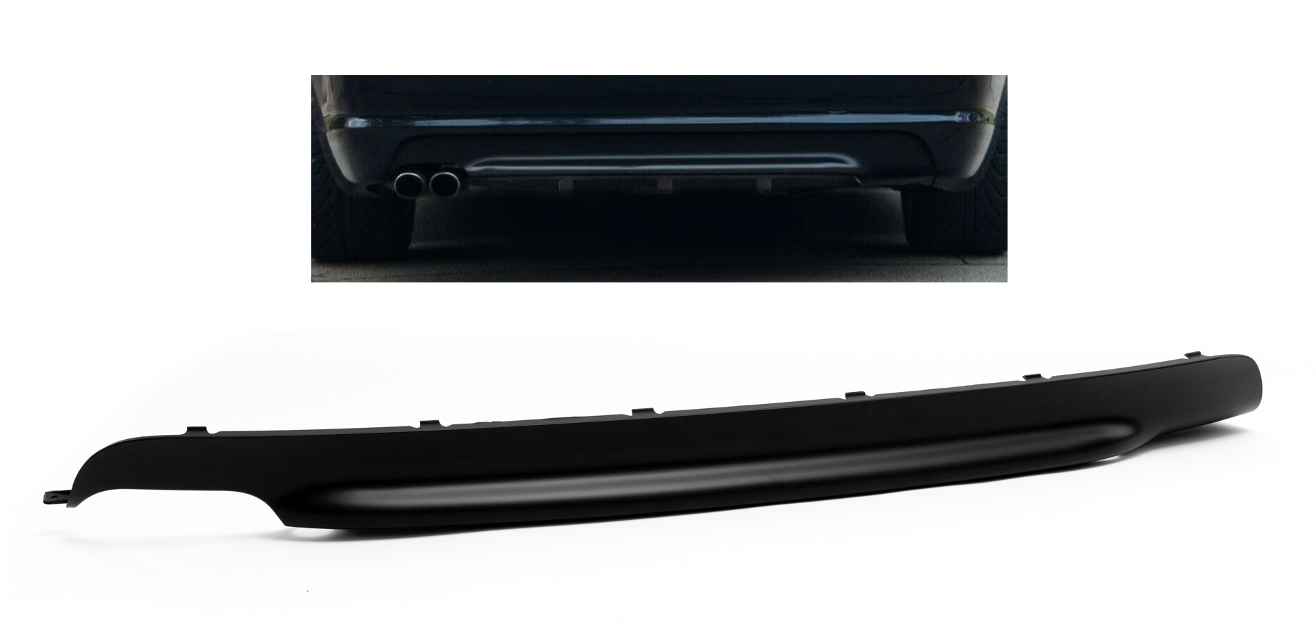 Suitable for BMW E46 M-Package Rear Bumper Diffuser Spoiler Lip Sport Valance Suitable for BMW E46 M-Package Rear Bumper Diffuser Spoiler Lip Sport Valance