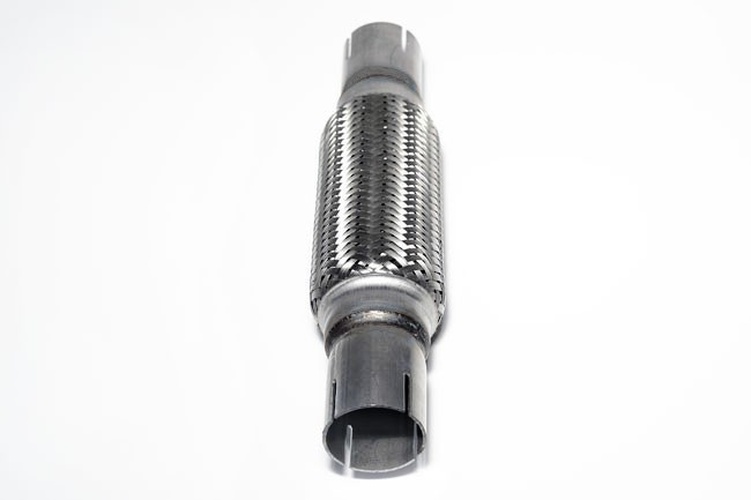 Universal Front Exhaust Flex Pipe Tube Steel Mesh 45x200 / 310mm +2 Screw Clamps Universal Front Exhaust Flex Pipe Tube Steel Mesh 45x200 / 310mm +2 Screw Clamps