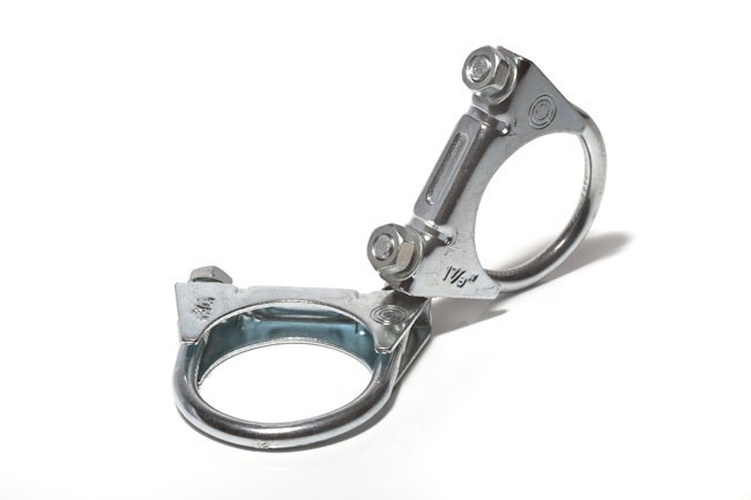2 Auspuff Flexrohr Schellen Rohrverbinder Rohrschellen Bügelschellen M8 x Ø 48mm