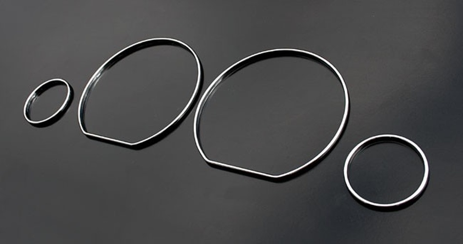 Chrom Instrumente Tacho Ringe Blenden passend für VW Golf 3 ...