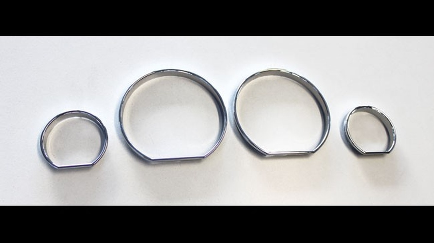 Chrom Instrumente Tacho Ringe Blenden Tachochromringe Limous...
