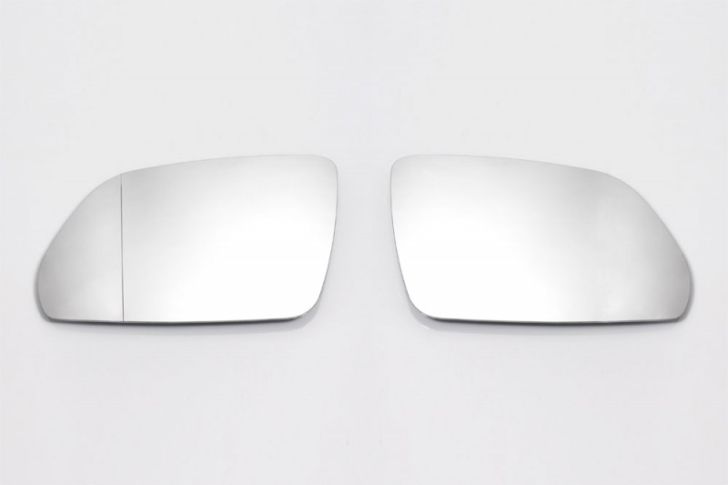 Suitable for VW Set Left Right Wing Mirror Glass White Heate...