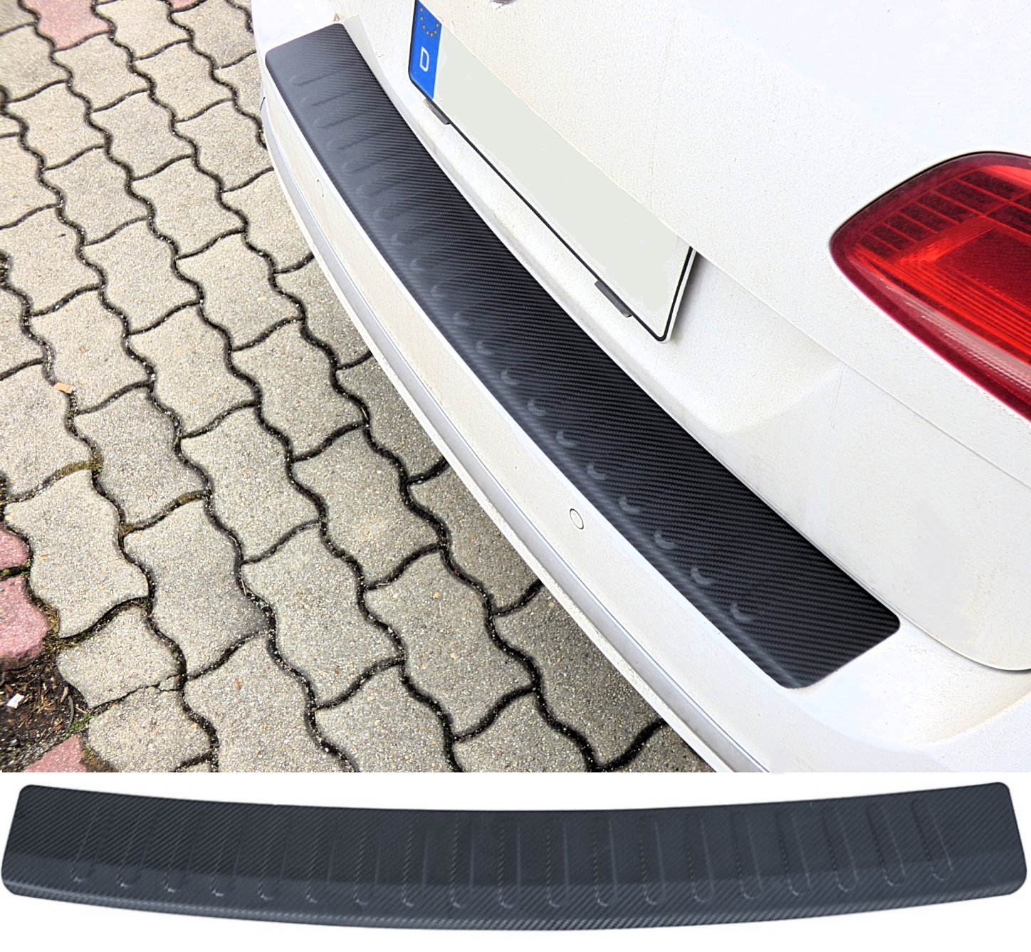 Passend für VW Caddy 4 ab 2015- Ladekantenschutz Carbon Look Abkantung Schutz Passend für VW Caddy 4 ab 2015- Ladekantenschutz Carbon Look Abkantung Schutz