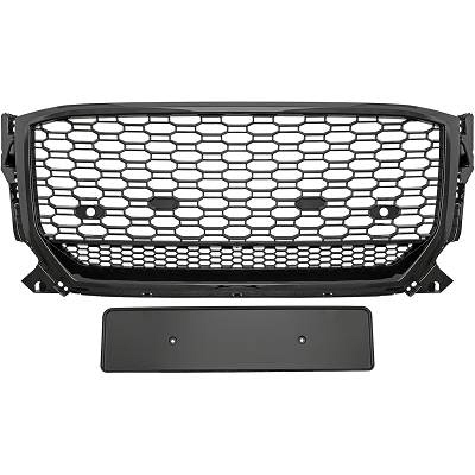 Kühlergrill glänzend schwarz passend für Audi Q2 GAB GAG 2016- Kühlergrill glänzend schwarz passend für Audi Q2 GAB GAG 2016-