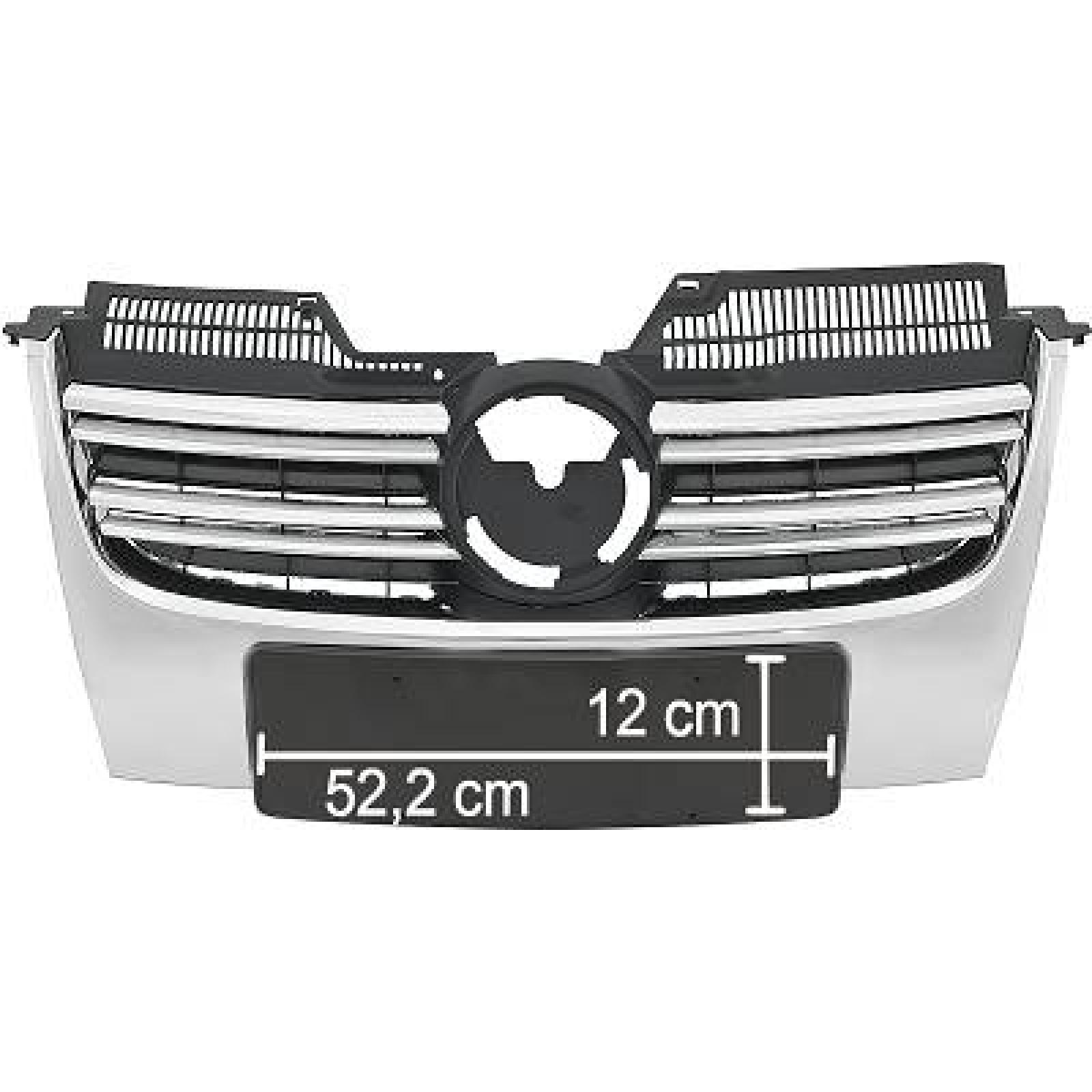 Radiator Grille Chrome/Black suitable for VW Golf V Variant 1K5 1K2 2005-2010