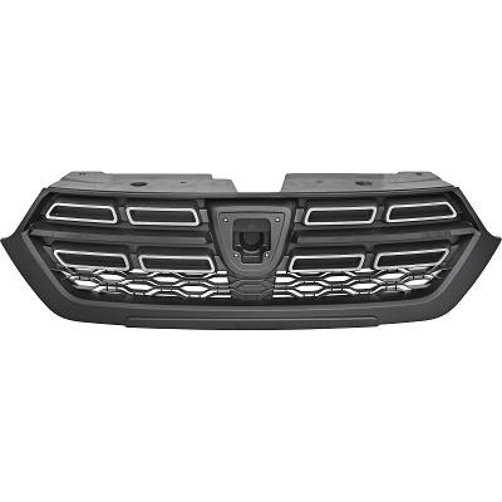 Grille de radiateur chrome/noir compatible avec Dacia Dokker Großraumlimousine